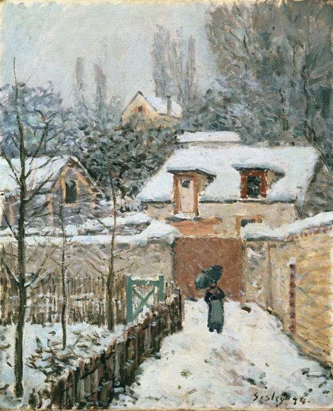 Alfred Sisley - Snow at